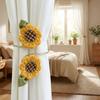 Fabric Sunflower Butterfly Sunflower Curtain Straps Metal Curtain Holders Curtain Hook  Bedroom