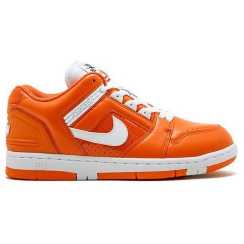 Nike X Supreme Air Force 2 'Orange' Skateboard Shoes AA0871-818