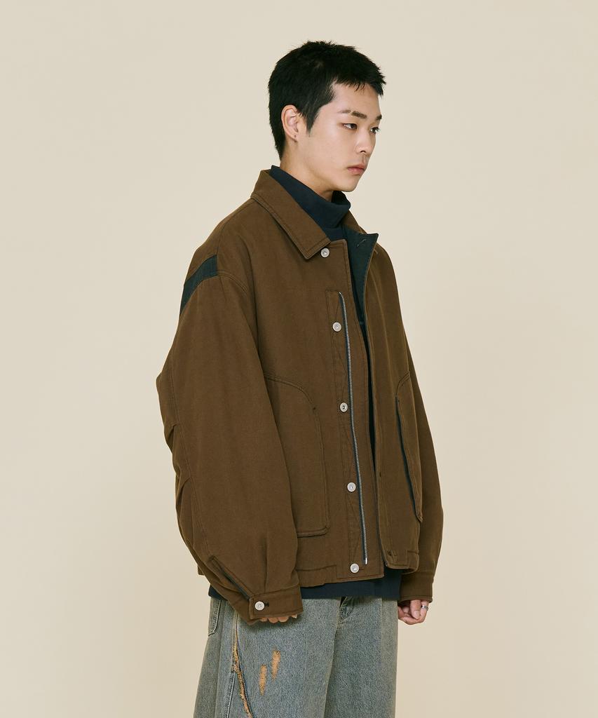 NONTYPE Canvas Coach Bomber (Brown)