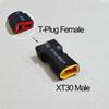 1PCS RC Battery Connector Adapter XT30 XT60 XT90 T-Plug TRX Male to Female Plug For RC LiPo Battery Charger