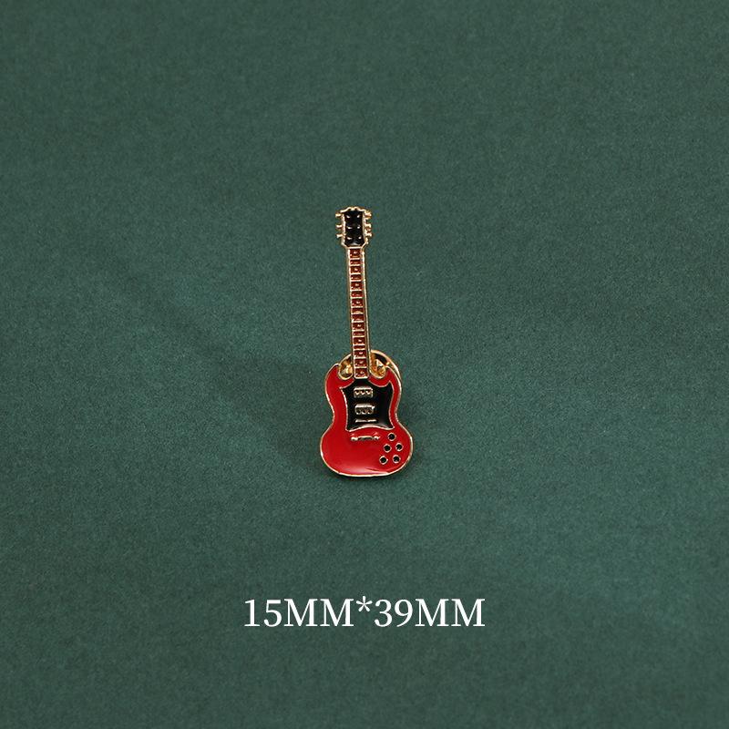 Musical Instrument Series Electric Guitar Violin Metal Enamel Brooch Fashion Personality Lapel Pin Badge Jewelry Gift for Friend