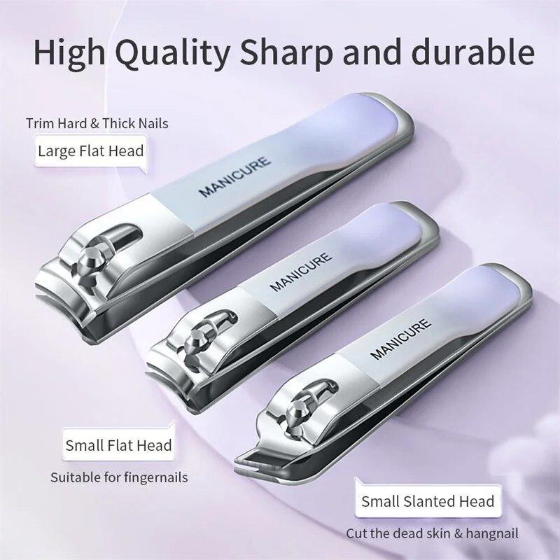 Портативная машинка для стрижки ногтей, набор инструментов, маникюрные наборы, ярко-черный набор машинок для стрижки ногтей, зеленая пилочка для ногтей, ножницы для бровей, инструменты для личной гигиены