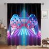 Technology Sense Game Handle Curtain Future Cool Sense, a Set of Two Pieces, Home Bedroom Living Room Curtain