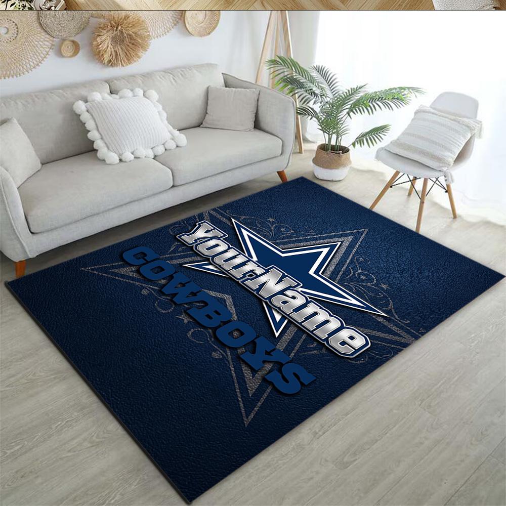 Dallas Personalized Text Floor Mat Perfect for Balcony Study room Decorate room Hallway Anti-slip Rug Office home decor Best for Christmas