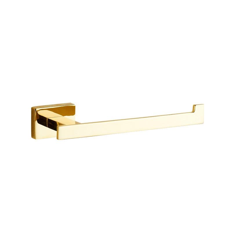 Tuqiu Gold Towel Ranger Brass Держатель для полотенец Настенная вешалка для полотенец, держатель для бумаги, крючок для халата Аксессуар для ванной комнаты
