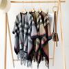 Autumn And Winter Women'S Large Shawl Ink Checkered Scarf Imitation Cashmere Leopard High End Versatile Winter Warm Shawl