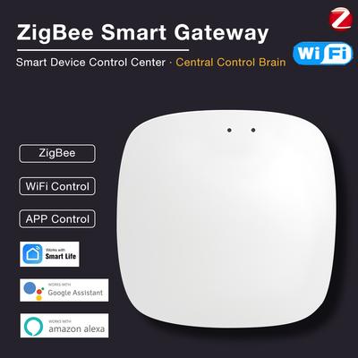 Беспроводной шлюз ZigBee Hub Пульт дистанционного управления бытовой техникой Проводной многорежимный мост Работает со Smart Life Alexa Google Play