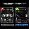 Для Subaru Forester 2019 2020 2021 2022 2023 2024 Наклейка из настоящей мягкой углеродной фибры Рамка отделки центральной панели кондиционера автомобиля RHD LHD