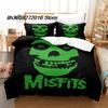 New The Misfits Glenn Danzig Bedding Set Single Twin Full Queen King Size Bed Set Aldult Kid Bedroom Duvetcover Sets 3D Skull