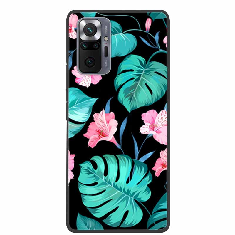 Чехол для телефона Redmi Note 10 Pro, 3D тиснение цветами, задняя крышка для Xiaomi Redmi Note 10S 10 4G 5G, силиконовый мягкий чехол-накладка с цветочным узором