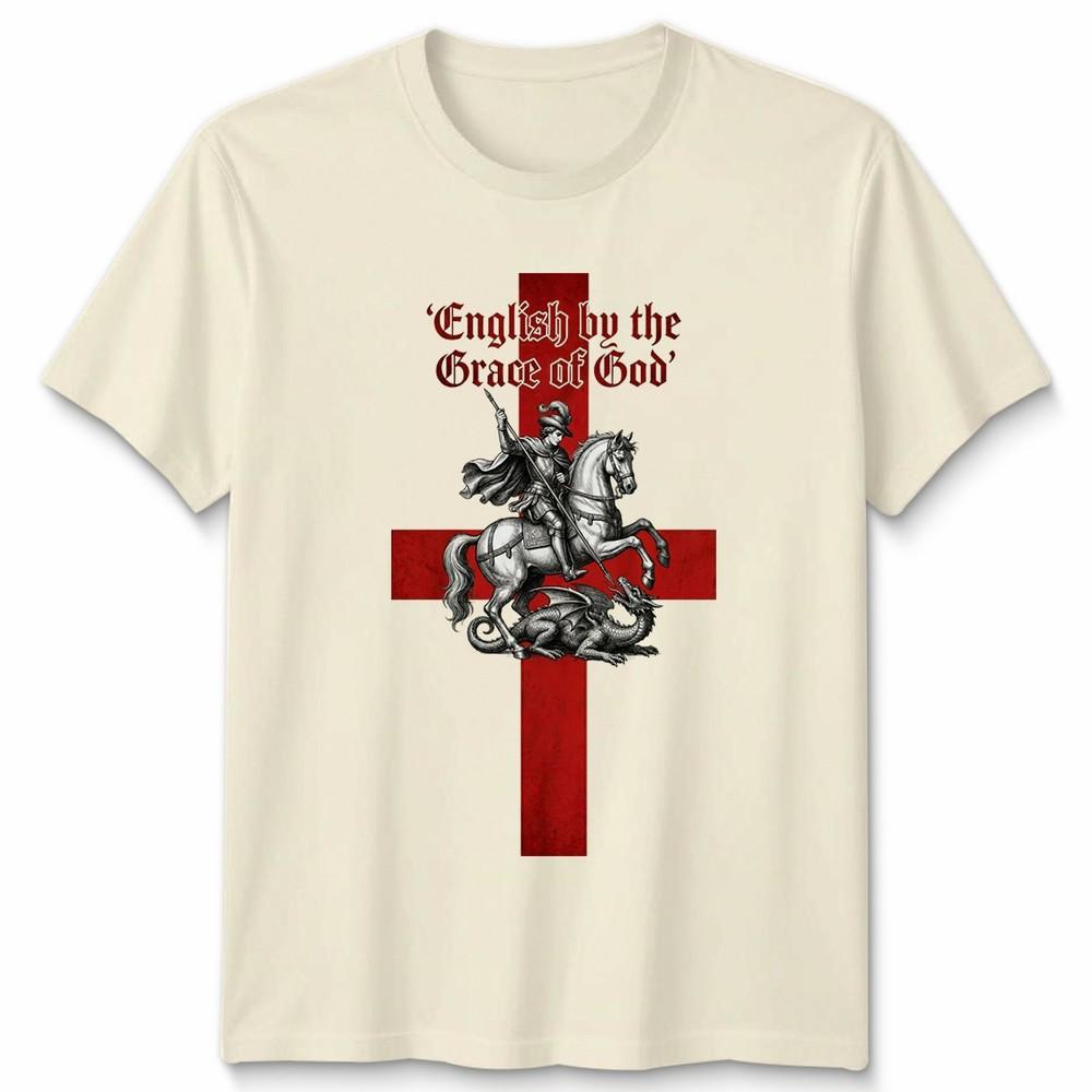 St Georges Day Unisex T Shirt English By The Grace Of God Knight England