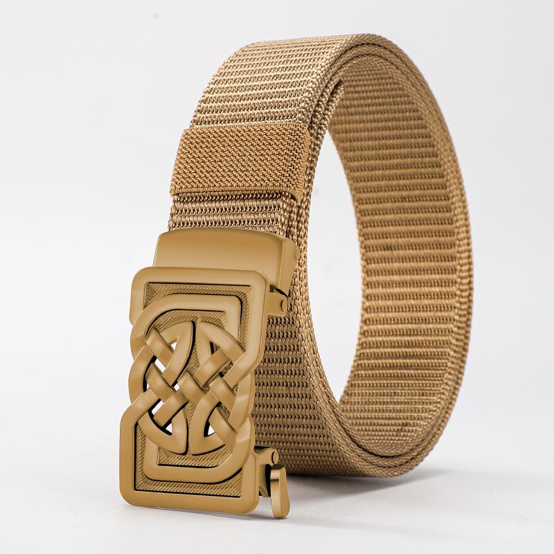 Мужской ветрозащитный ремень из сплава с автоматической пряжкой, утолщенный тактический ремень из искусственного нейлона