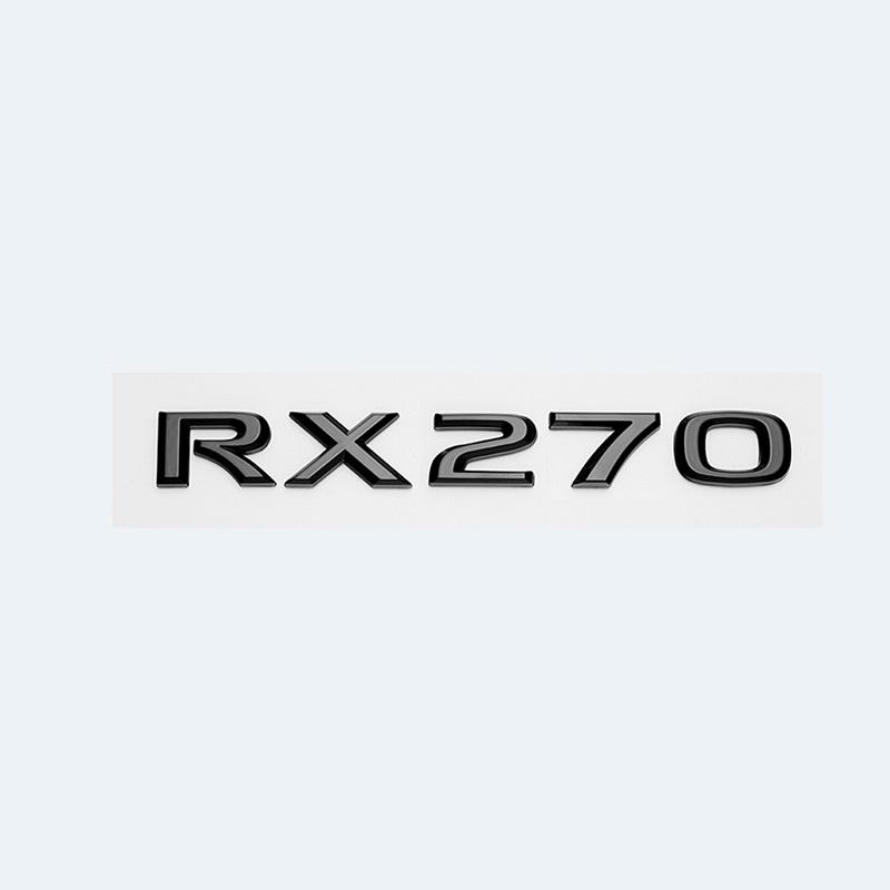usjp2 3D ABS Gloss Black Car Rear Trunk Badge Sticker For Lexus RX Series RX200t RX270 RX300 RX350 RX450h RX450hL HYBRID Emblem