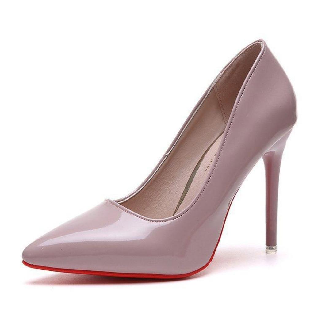 Wholesale New Women's Shoes European and American Style Pointed Shallow Mouth Patent Leather Fashion High Heels for Women