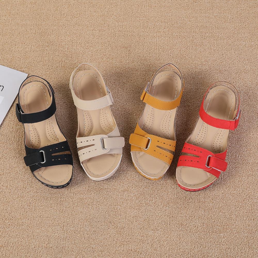 Women Sandals Soft Bottom Wedge Heels Sandals Summer Shoes Women Platform Sandalias Mujer Elegant Wedges Shoes For Women