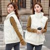 Cotton Vest Women's Short Autumn and Winter New Fashion Korean Style Vest Versatile Vest Vest Foreign Style Jacket