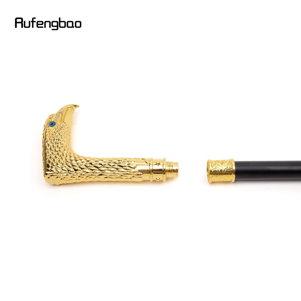 Golden Blue Eye Eagle Fashion Walking Stick Decorative Stick Cospaly Vintage Party Fashionable Walking Cane Crosier 93cm