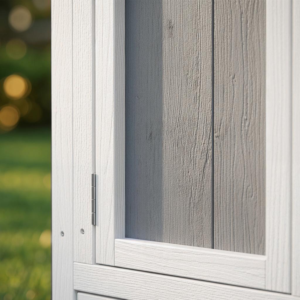 Chicken Coop Wood Chicken House with Lockable Door Nesting Box Waterproof PET Roof for 3-4 Chickens, 145x90x92 cm Gray