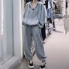 Spring and Autumn Casual Suit Women's Loose-fitting Sports Pants Sweater Hooded Two-piece Suit