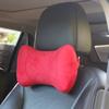 Универсальная автомобильная подушка для шеи из пены с эффектом памяти, комфортная двусторонняя замшевая подголовник, облегчение боли, анти-усталость, дорожная подушка для автомобиля