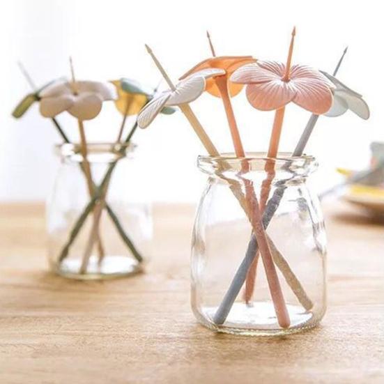 Практичные фруктовые зубочистки многоразовые пластиковые декоративные