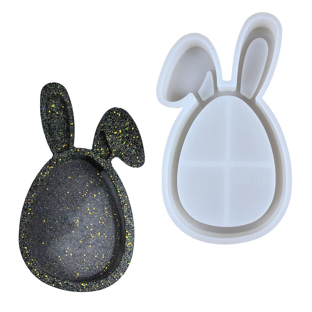 Креативная силиконовая формовка для подноса Кроличьи ушки Легко извлекаемые формы Силиконовые формы для поделок Подходят для домашних проектов
