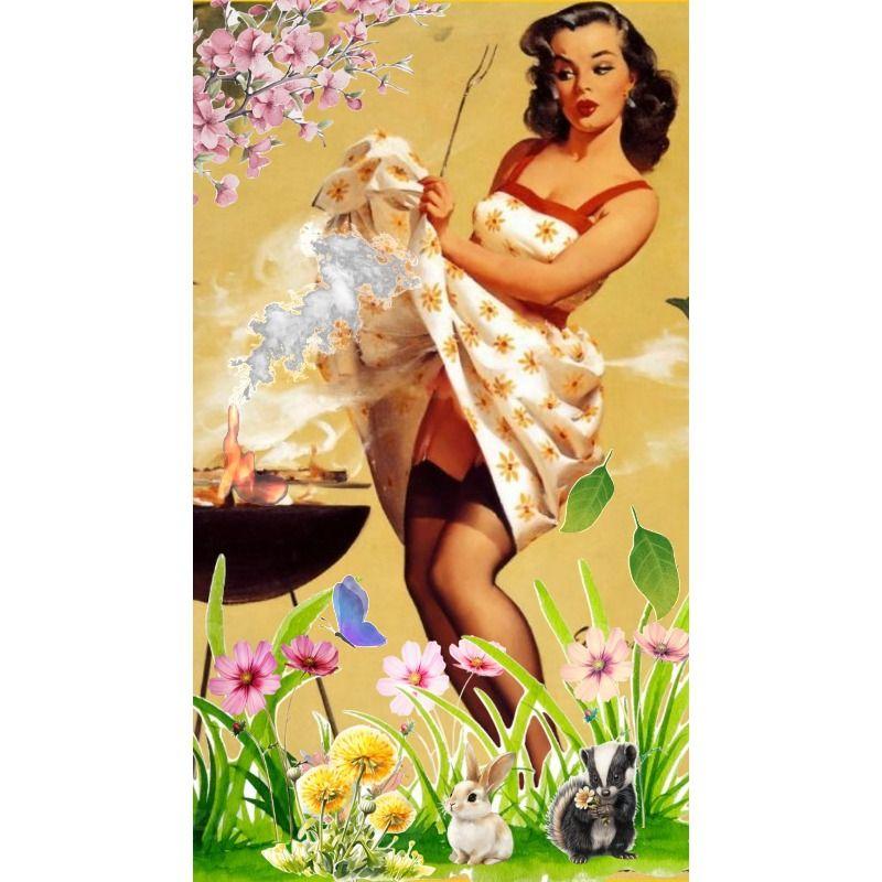 Винтажная Pin-Up Девушка Металлическая Настенная Вывеска Ретро Оловянная Табличка Декор Дома