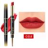 Водостойкая помада для губ, матовая подводка для губ, карандаш 2 в 1, с двойной головкой, долговечная подводка для губ, помада-ручка, помады, косметика для макияжа 1,6 г + 0,2 г