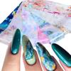 10Pcs/set Nail Foils Flower Lace Leopard Marble Nail Transfer Stickers Decals Starry Sky Paper Nail Art Decoration