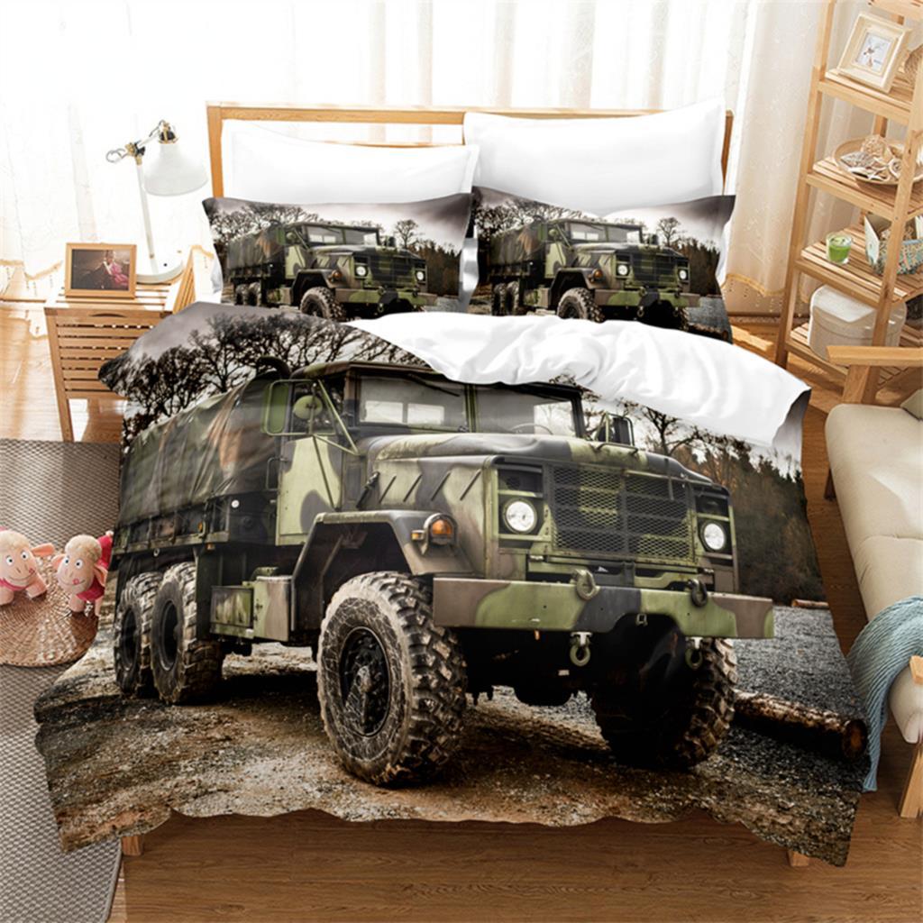 3pcs Duvet Cover Set, Car, Racing Car Bedding Set, Soft Comfortable Breathable Duvet Cover, For Bedroom Guest Room Decor