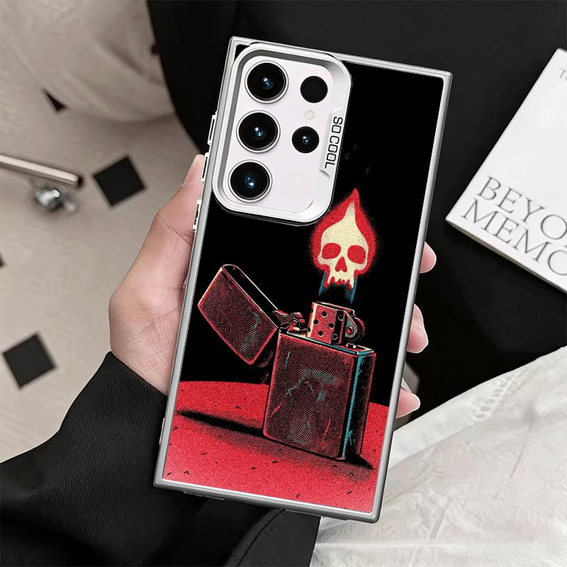 Lighter Cool Pattern Shockproof Phone Case for Samsung Galaxy S26 Edge S25 Ultra S24 FE S23 Plus S21 Cover Anti Fall Fundas