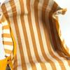 HERMES Border with pouch Cannes PM Tote Bag Hand Bag Canvas yellow/White