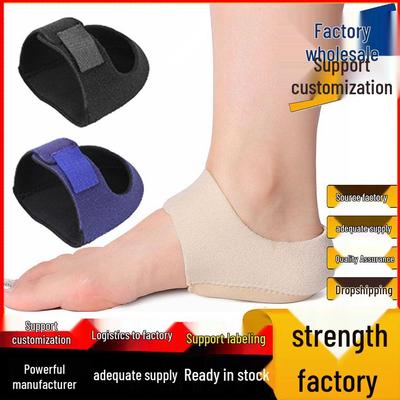 Трансграничный силиконовый протектор пятки и амортизирующий рукав с ремешком на липучке