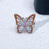 Fashion Women'S Bow Pink Zir*****Pen Ring Niche Light Luxury High-End Exquisite Jewelry