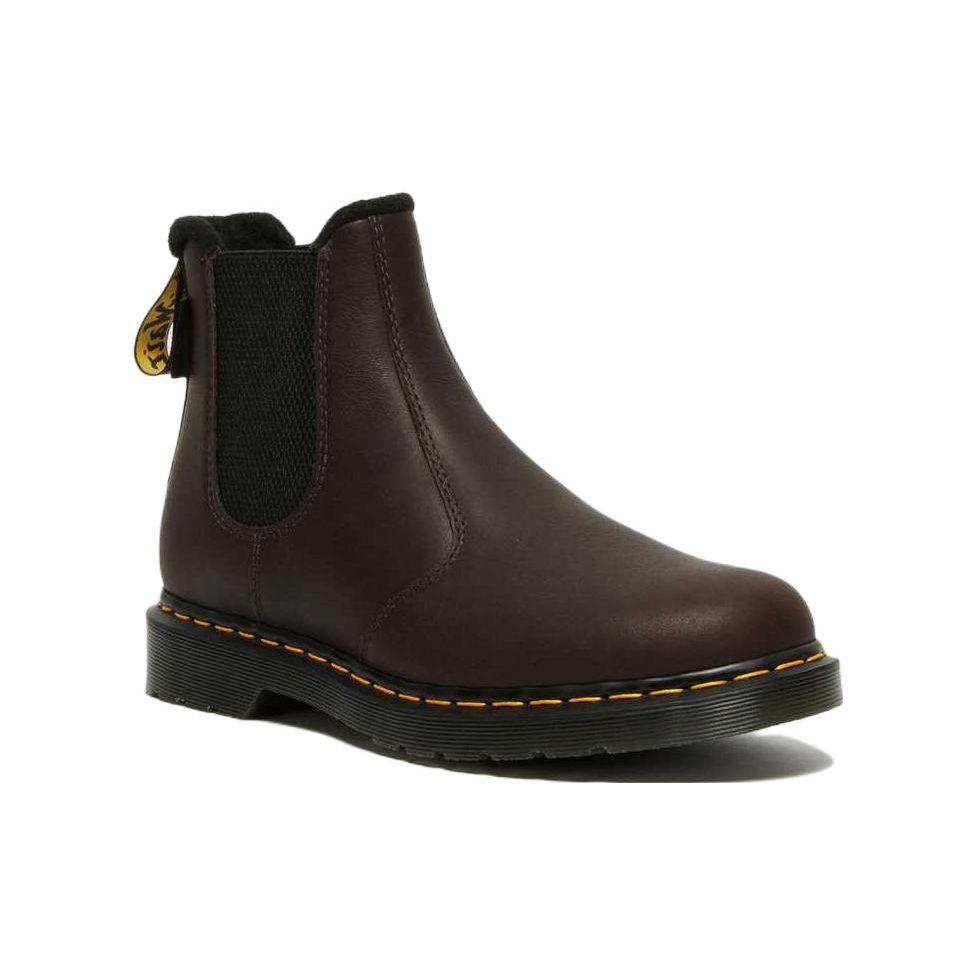 Доктор. Теплые кожаные ботинки челси Dr. Martens 2976 'Темно-коричневые' 27821201