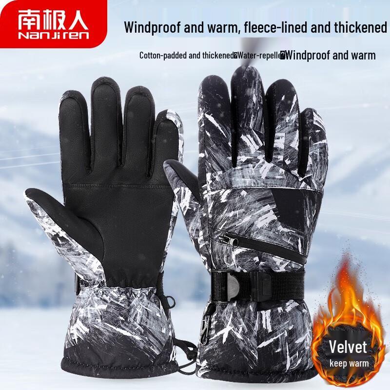 Nanji Ren Winter Warm Windproof Touchscreen Gloves