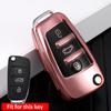 Soft TPU Car TPU Folding Key Case Bag Cover Shell Protector For A1 A3 A4 A5 A6 A7 Q3 Q5 S6 B6 B7 B8 C6 8P 8V 8L TT RS