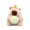 Plush Capybara Toy Keychain Cartoon Stuffed Doll Decoration Pendant Gift Cute
