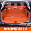 Для Leapmotor C10 2024 2025 Автомобильные Коврики в Багажник Кожаные Прочные Грузовой Вкладыш Багажника Специальные Индивидуальные Окружающие Коврики Аксессуары