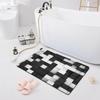 Впитывающий нескользящий коврик Дверной коврик Ванная комната Туалет Пол Душевая комната Коврик для ванной Современный кухонный коврик