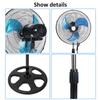 Fan Portable 18 Inch Pedestal Fan 3-Speed Pedestal Fan Adjustable Height Standing Floor Fan for Living Room, Bedroom, Kitchen