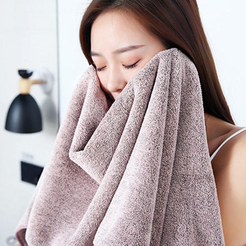 Банное полотенце, антибактериальное, домашнее, мягкое, впитывающее, быстросохнущее, утолщающее, для взрослых, набор мягких банных полотенец из микрофибры