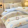100% pure cotton four-piece set, cotton bed sheet, children's cartoon twill quilt cover, student dormitory quilt cover three-piece set, four seasons