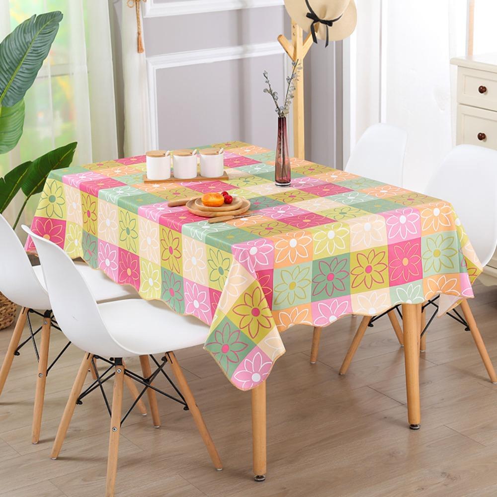 Home Coffee Table Cloth Anti-Scalding Table Cover Waterproof Dinner Table Decor Tablecloths