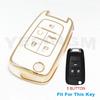 TPU Smart Key Case For Chevrolet Car Key Fob for Chevrolet Chevy Cruze Malibu Camaro Aveo Equinox Impala Sonic 2 3 4 5 Buttons