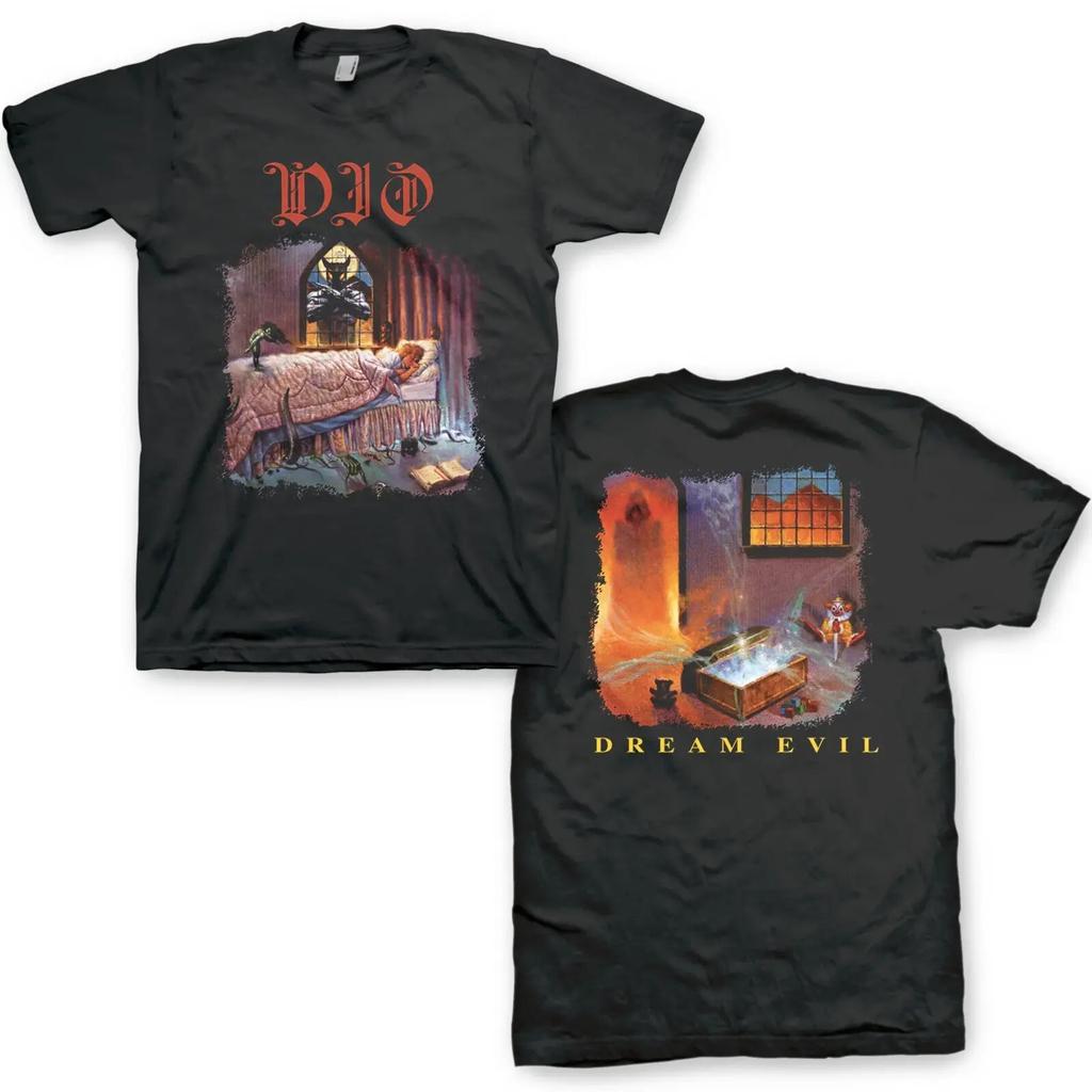 DIO cd cvr DREAM EVIL Official 2-Sided SHIRT XXL 2X New black sabbath