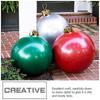 Outdoor Inflatable Baubles 7-Piece Set For Christmas Decoration Featuring Weatherproof PVC Material