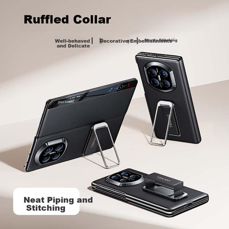 Wristband Stand Case for Huawei Mate X7 - Classic Edition Full-Cover Flip Leather Protective Case, Drop-Resistant, Ultra-Thin with Stand