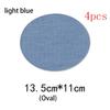 4Pcs New Applique Pants Knee Elbow Jeans DIY Iron-on Fabric Patch