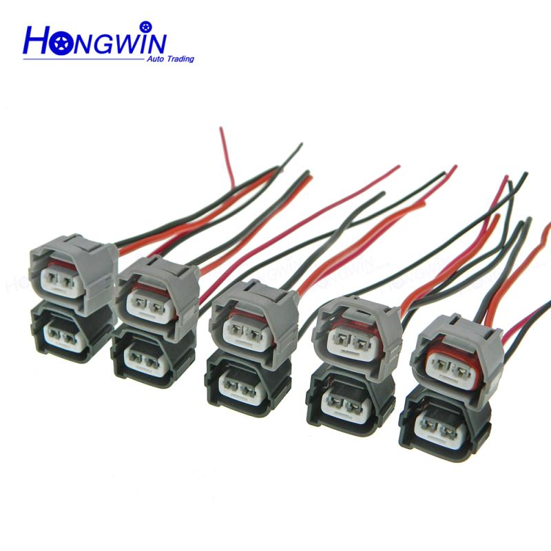 2 Pin Ignition Coil Connector Plug with Cable Wire Harness For Hyundai Accent 1.6L Elantra J3 Toyota Kia 90980-10901 90980-10899